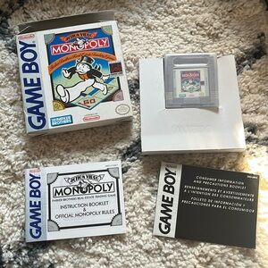 Monopoly Gameboy Game Original Packaging